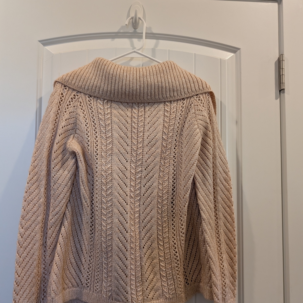 Women's Cream Sweater - Picture 2 of 8
